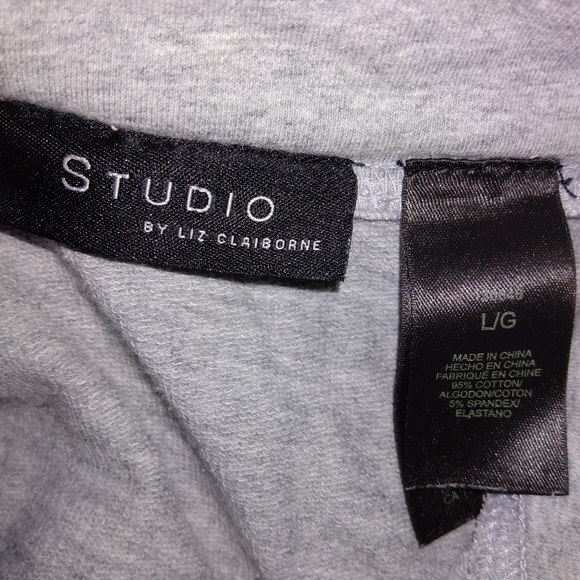 Studio by Liz Claiborne Gray button up sweater - Picture 4 of 4